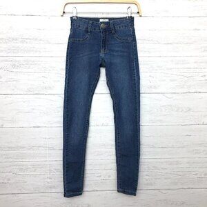 Cotton On Women's Jeans Mid Rise Jegging Stretchy size 0 length 28"